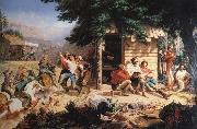 Nahl, Charles Christian Sunday Morning in the Mines china oil painting reproduction